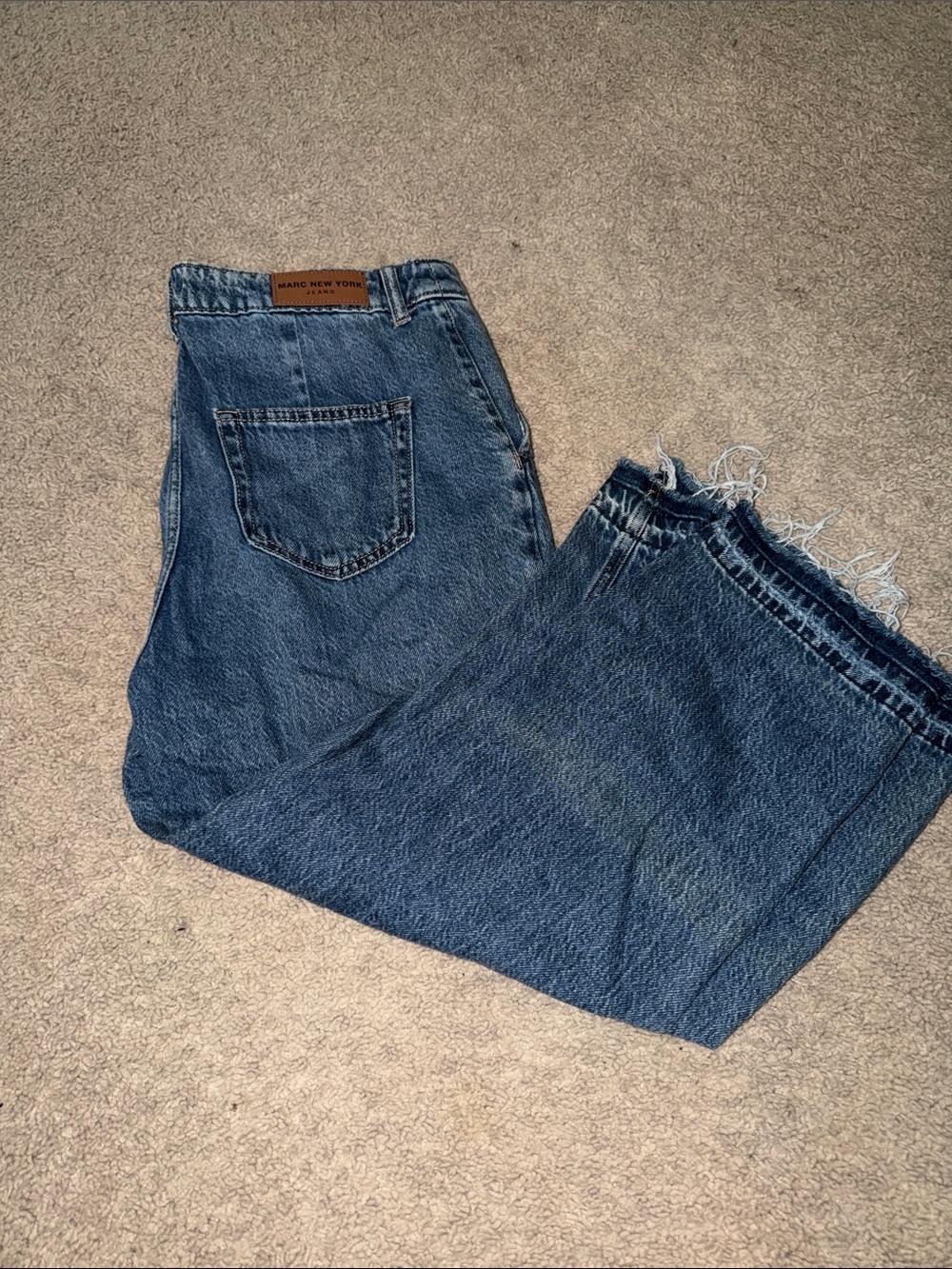Marc New York Relaxed Fit Dark Blue Denim Jeans